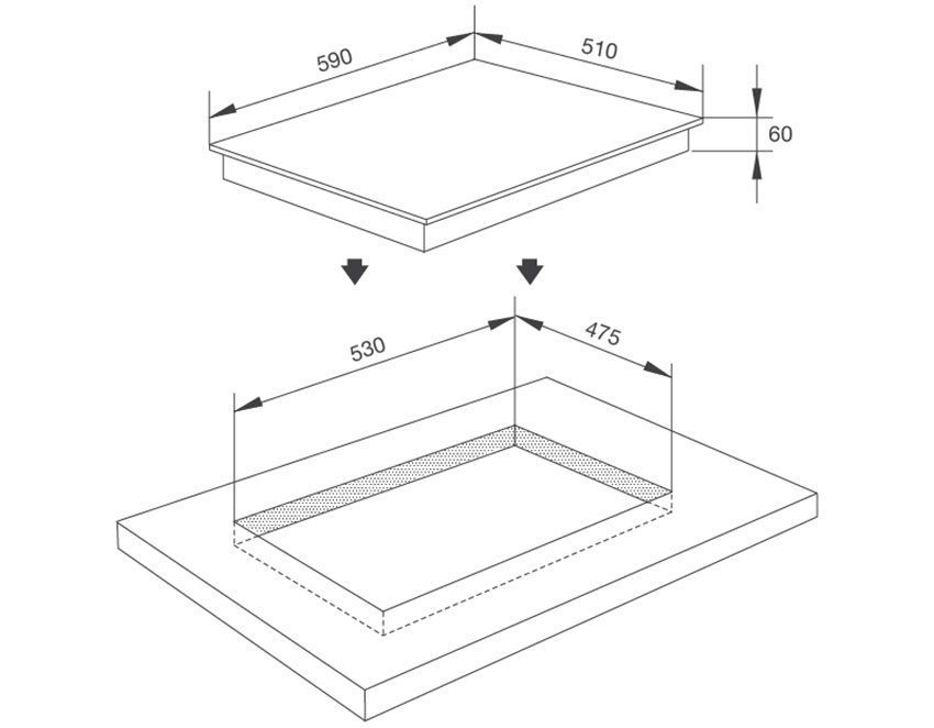Bếp từ ba âm kính Malloca MH-03I N - Hàng chính hãng
