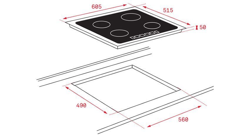 Bếp từ ba âm kính Teka ITF 6320 - Hàng chính hãng