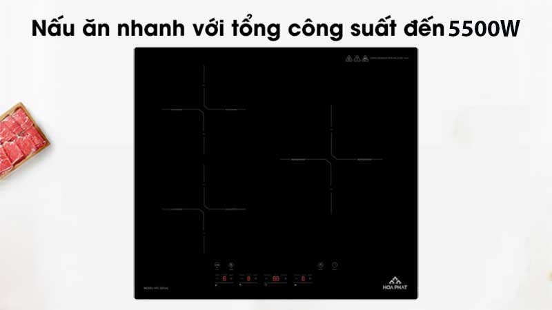 Bếp từ ba vùng nấu Hòa Phát HPC-D31A2 - Hàng chính hãng