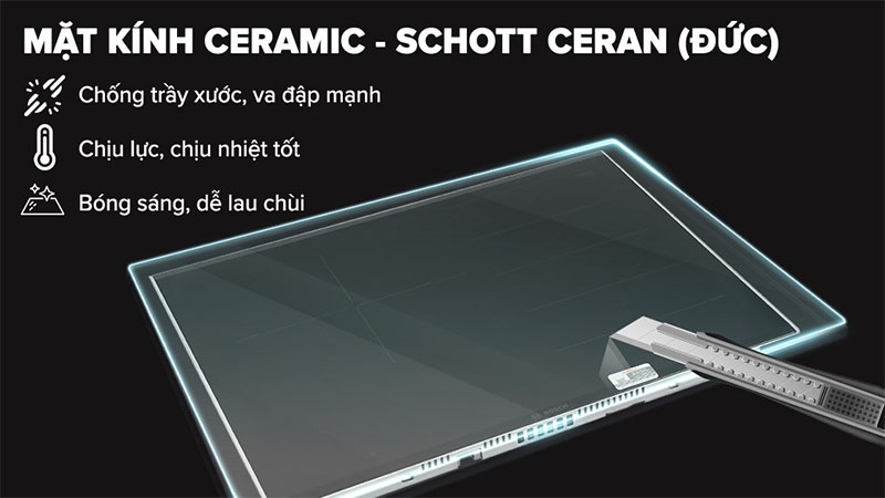 Bếp từ ba vùng nấu Midea MC-IT7423 - Hàng chính hãng