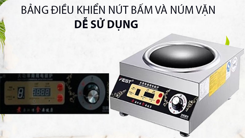 Bếp từ công nghiệp Fest 3500W mặt cong - Hàng chính hãng