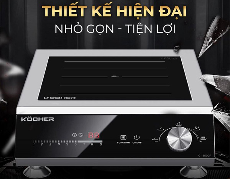 Bếp điện từ đơn công nghiệp Kocher CI-3500F - Hàng chính hãng