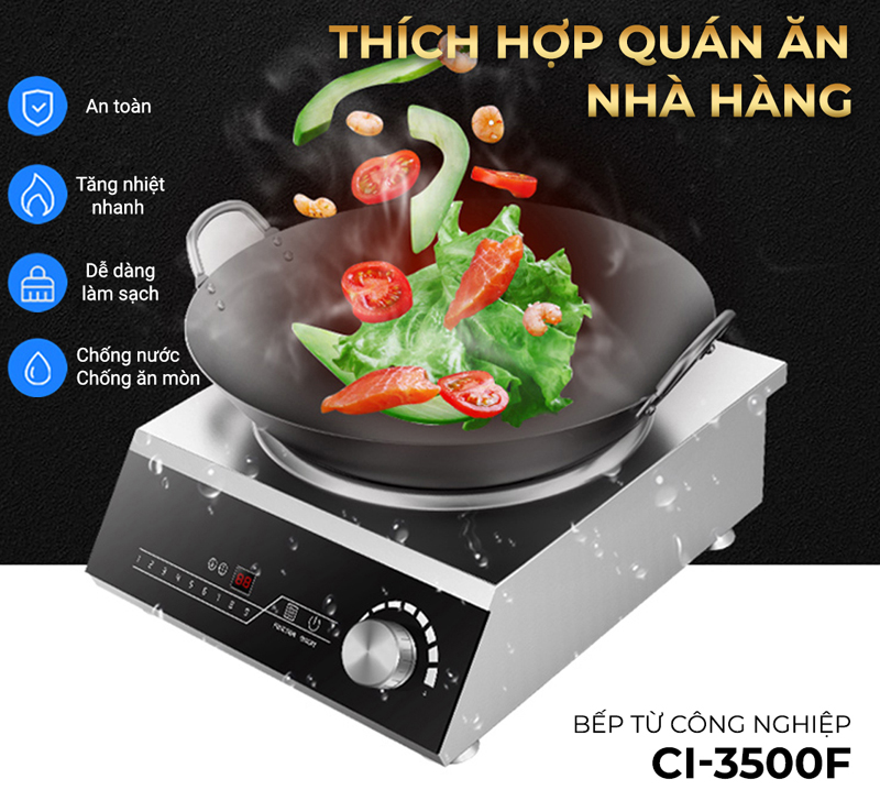 Bếp phù hợp sử dụng tại các nhà hàng vừa và nhỏ, bếp ăn công ty, bếp ăn văn phòng, quán phở....