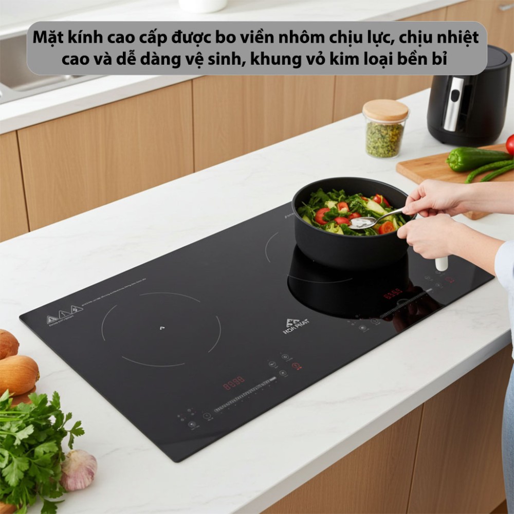 Bếp từ đôi Inverter Hòa Phát HPC-3D18H - Hàng chính hãng