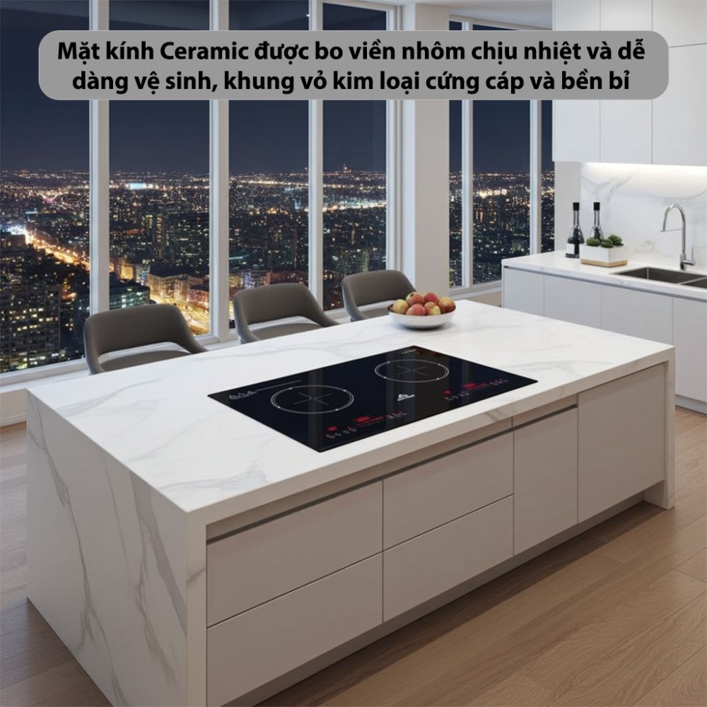 Bếp từ đôi Inverter Hòa Phát HPC-4D13H - Hàng chính hãng