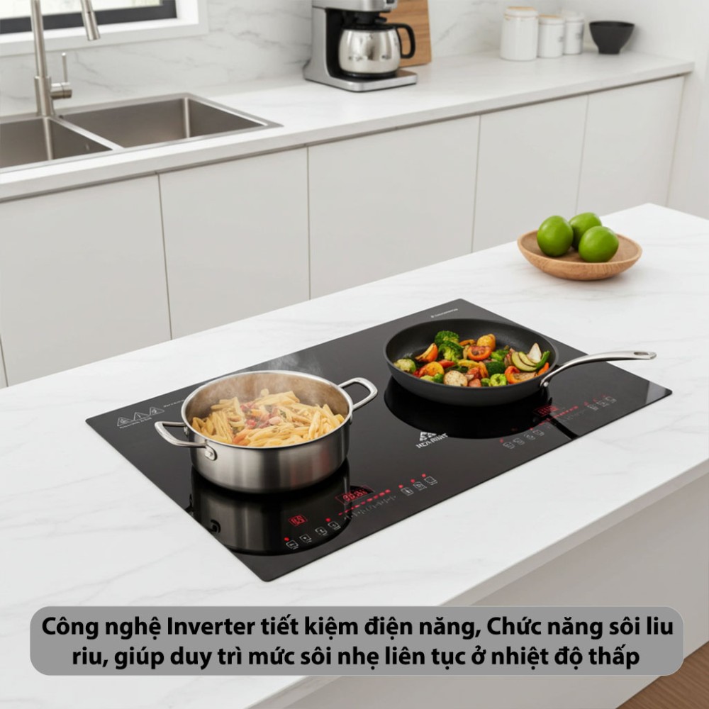 Bếp từ đôi Inverter Hòa Phát HPC-4D13H - Hàng chính hãng