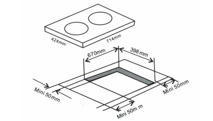Bếp từ đôi Arber AB-367 - Hàng chính hãng