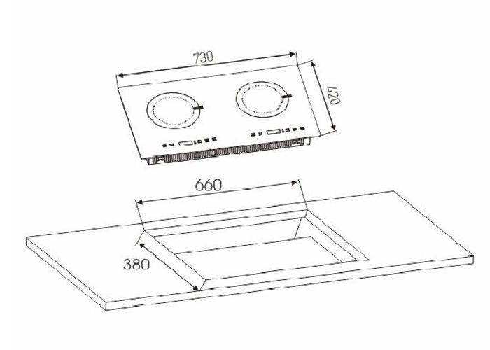 Bếp từ đôi Arber AB-381 - Hàng chính hãng