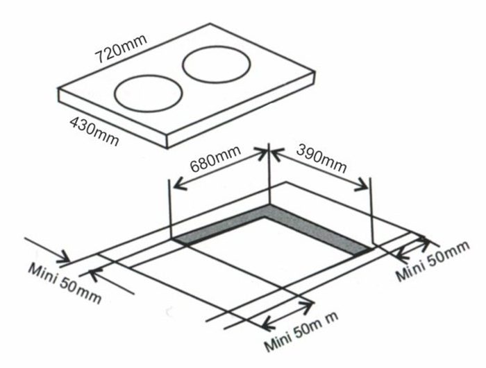 Bếp từ đôi Arber AB-390 - Hàng chính hãng