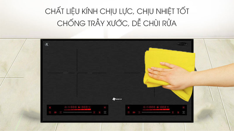 Chất liệu kính của Bếp từ đôi Arber AB-EI604
