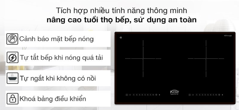 Tính năng an toàn của Bếp từ đôi Arber Fuhito FHT-101