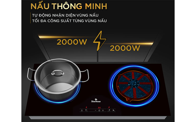 Bếp từ đôi BlueStone ICB-6819 - Hàng chính hãng
