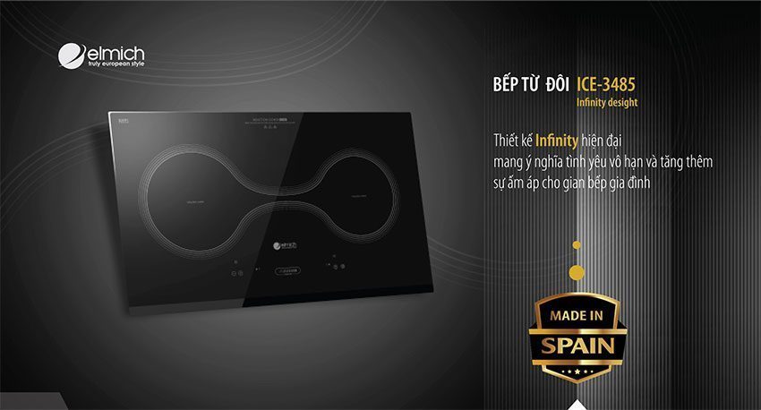 Bếp từ đôi Elmich ICE-3485 - Hàng chính hãng