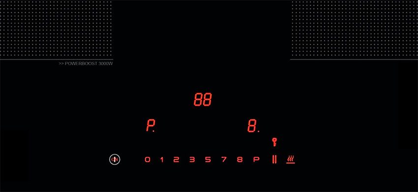 Bảng điều khiển của bếp từ đôi Eurosun EU-T896G