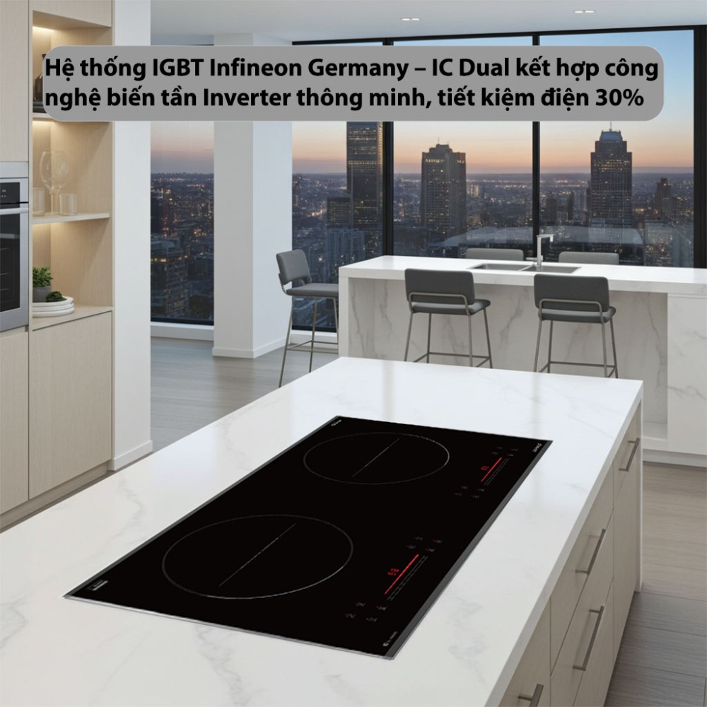 Bếp từ đôi GrandX GX-IP689SE - Hàng chính hãng
