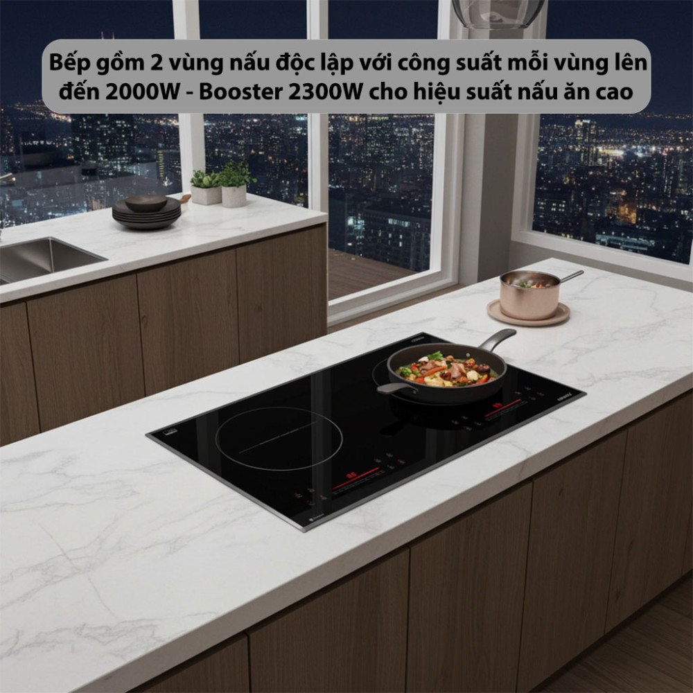 Bếp từ đôi GrandX GX-IP689SE - Hàng chính hãng