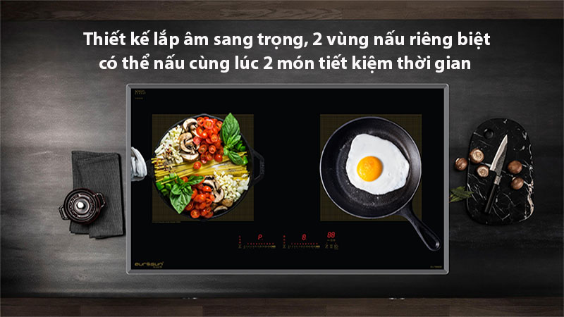 Bếp từ đôi Inverter Eurosun EU-T888GE - Hàng chính hãng
