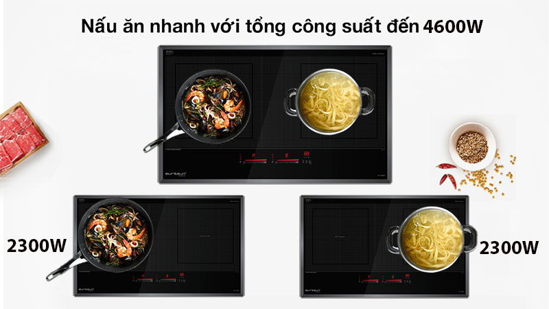 Bếp từ đôi Inverter Eurosun EU-T899G - Hàng chính hãng