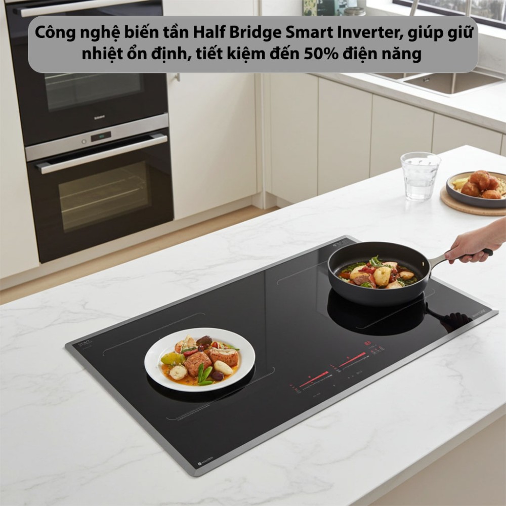 Bếp từ đôi Inverter GrandX GX-IH977G - Hàng chính hãng
