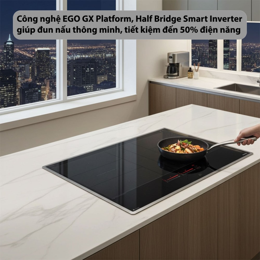 Bếp từ đôi Inverter GrandX GX-IH988G công nghệ hiện đại cho hiệu suất cao