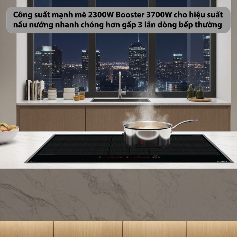 Bếp từ đôi Inverter GrandX GX-IH988G công suất mạnh mẽ cho hiệu suất cao