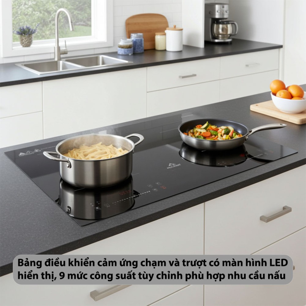 Bếp từ đôi Inverter Hòa Phát HPC-3D19H - Hàng chính hãng