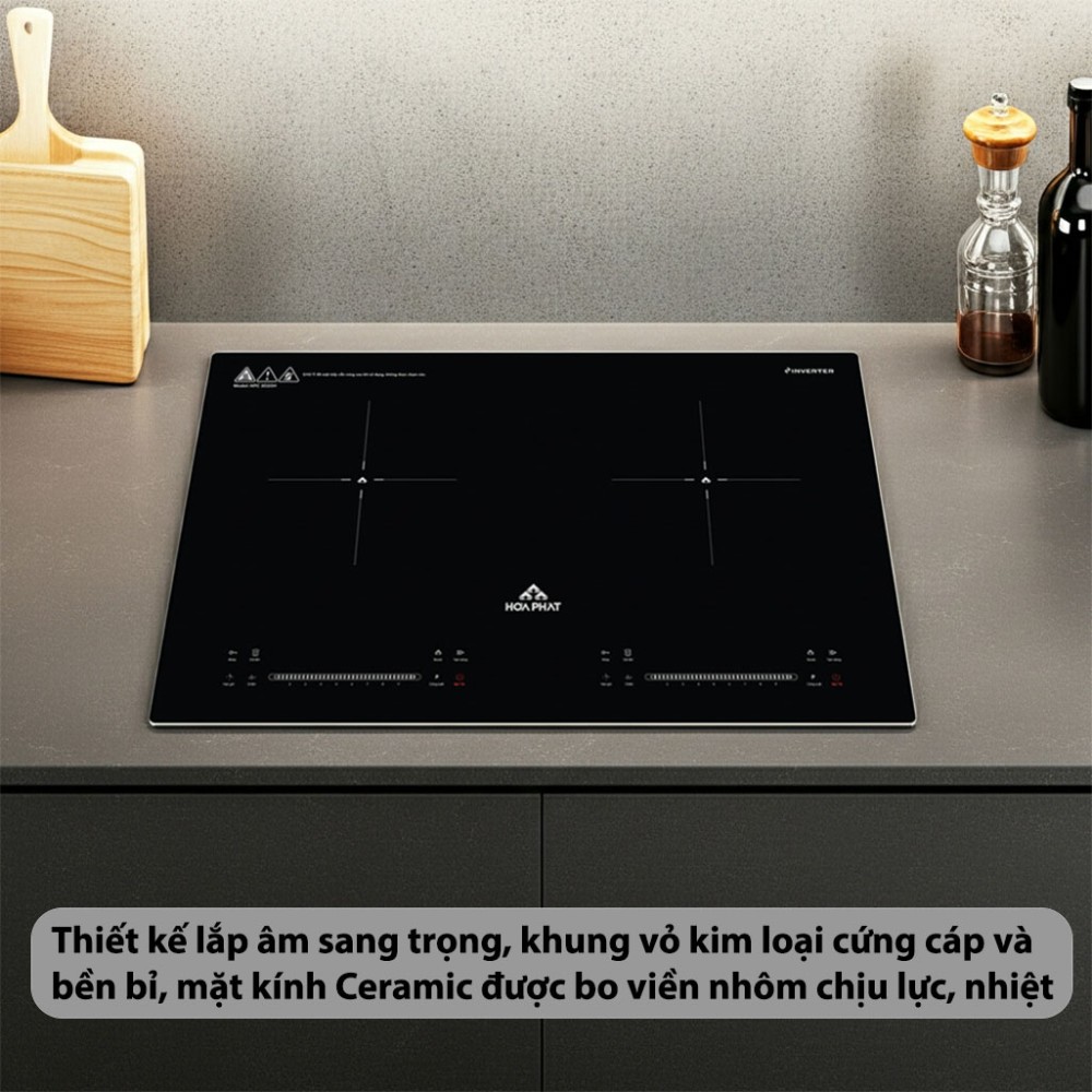 Bếp từ đôi Inverter Hòa Phát HPC-3D20H - Hàng chính hãng