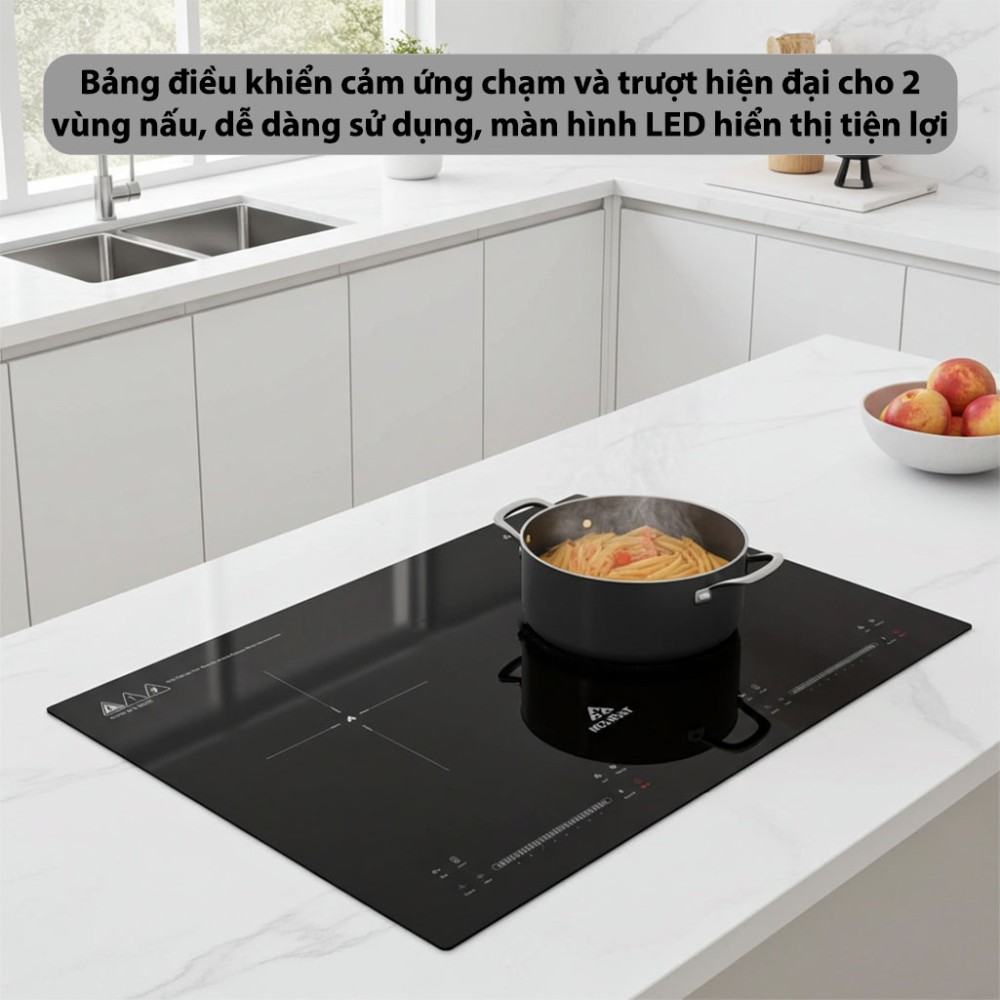 Bếp từ đôi Inverter Hòa Phát HPC-3D20H - Hàng chính hãng