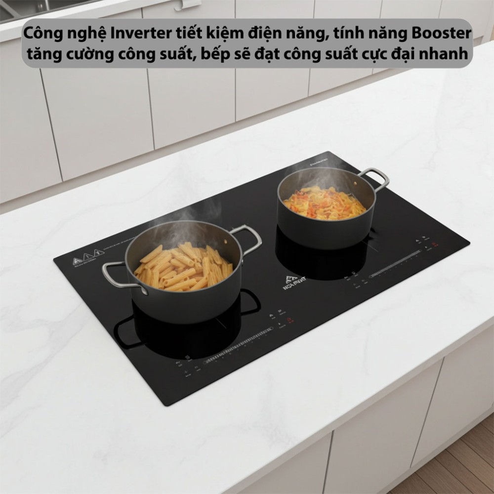 Bếp từ đôi Inverter Hòa Phát HPC-3D20H - Hàng chính hãng