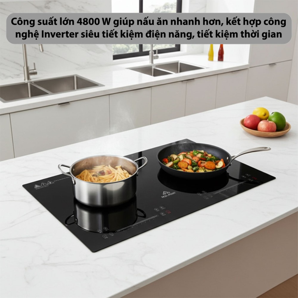 Bếp từ đôi Inverter Hòa Phát HPC-3D21H - Hàng chính hãng