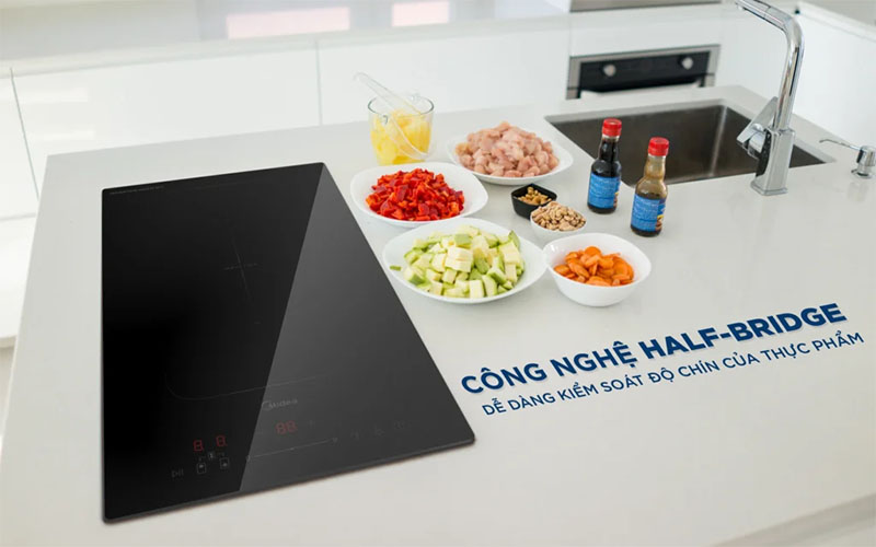 Bếp từ đôi Inverter Midea MC-ID3523P - Hàng chính hãng