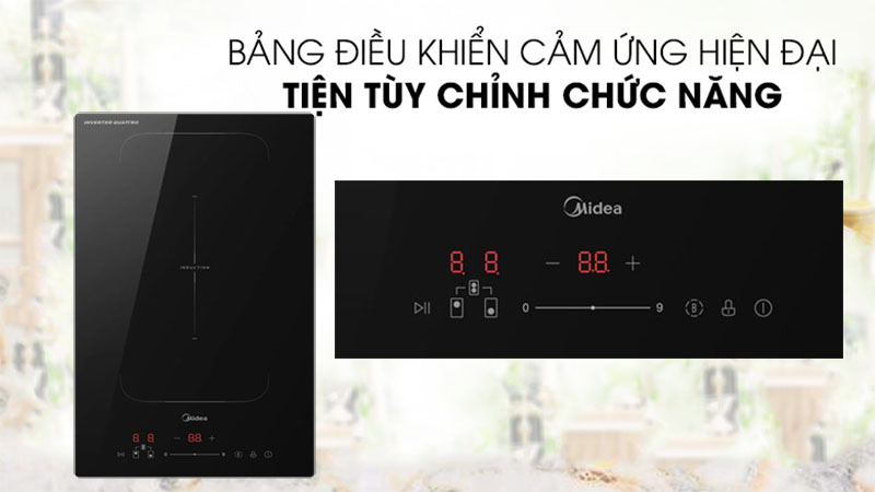 Bếp từ đôi Inverter Midea MC-ID3523P - Hàng chính hãng