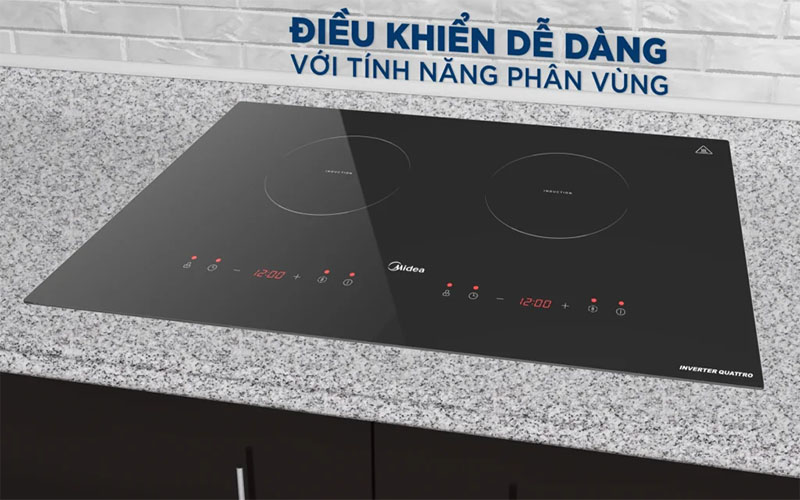 Bếp từ đôi Inverter Midea MC-ID358 - Hàng chính hãng