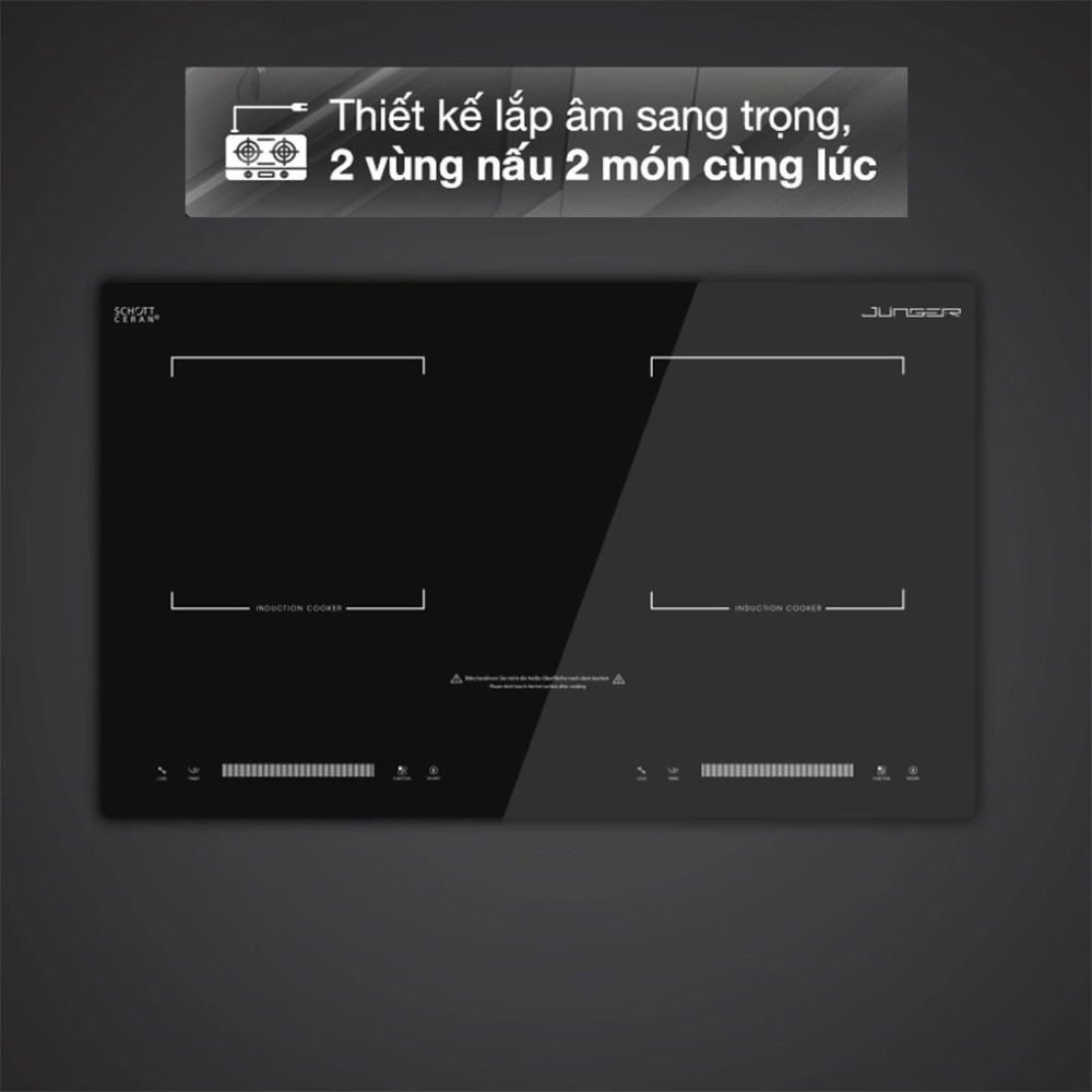 Bếp từ đôi Inverter Junger CEJ-200-II - Hàng chính hãng