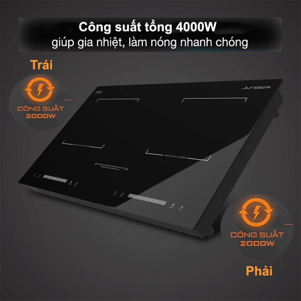 Bếp từ đôi Inverter Junger CEJ-200-II - Hàng chính hãng