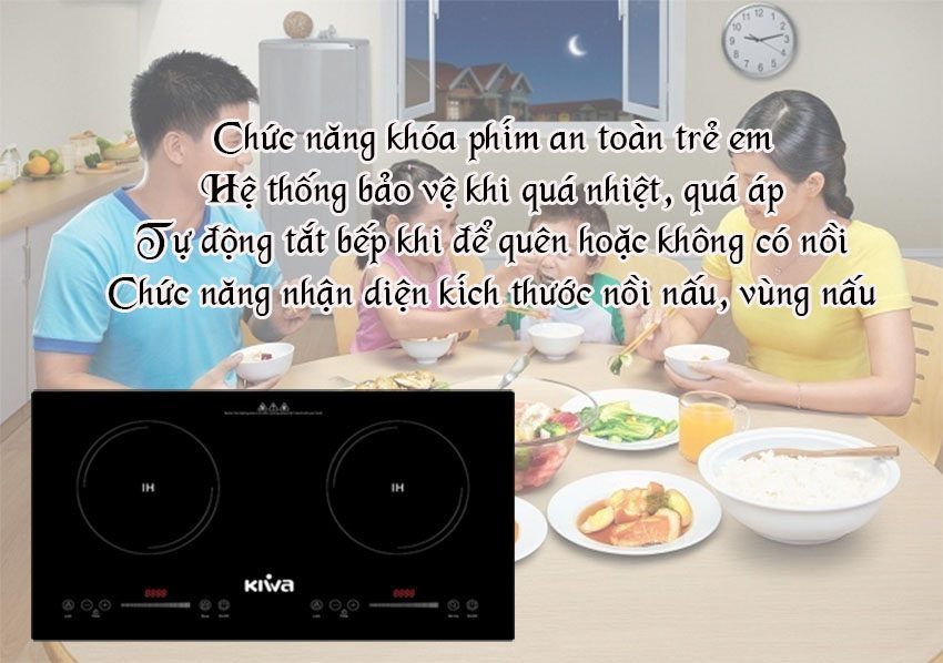 Bếp từ đôi Kiwa KW-862I - Hàng chính hãng