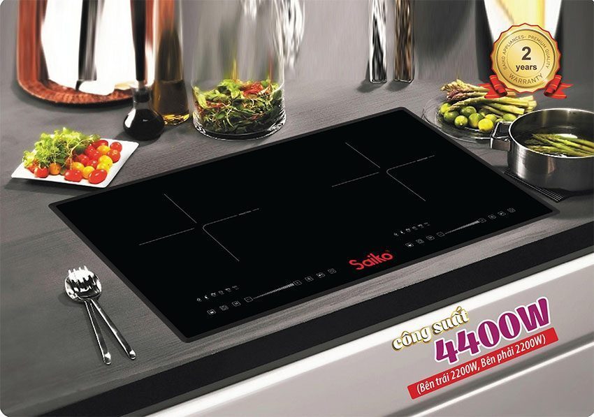 Bếp từ đôi Saiko DIH-4400E - Hàng chính hãng