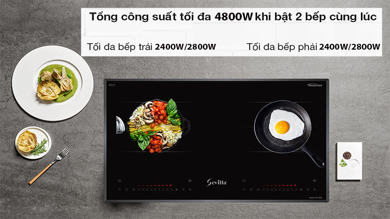 Bếp từ đôi Sevilla SV-888 - Hàng chính hãng