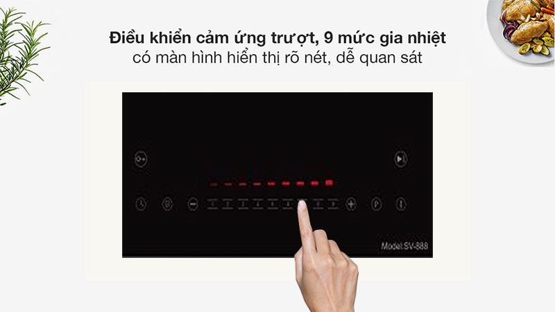 Bếp từ đôi Sevilla SV-888 - Hàng chính hãng