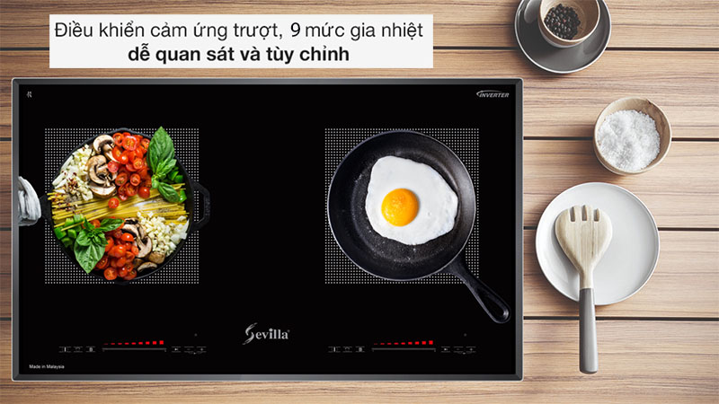 Bảng điều khiển của Bếp từ đôi Sevilla SV-MB01
