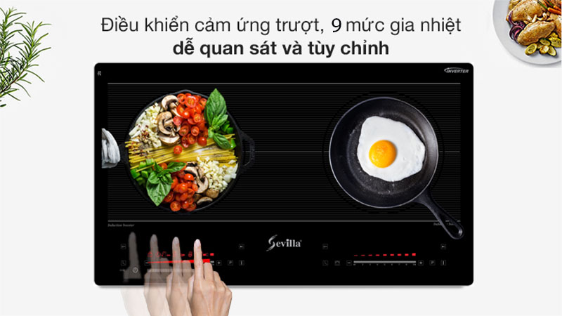 Điều khiển của Bếp từ đôi Sevilla SV-ML52