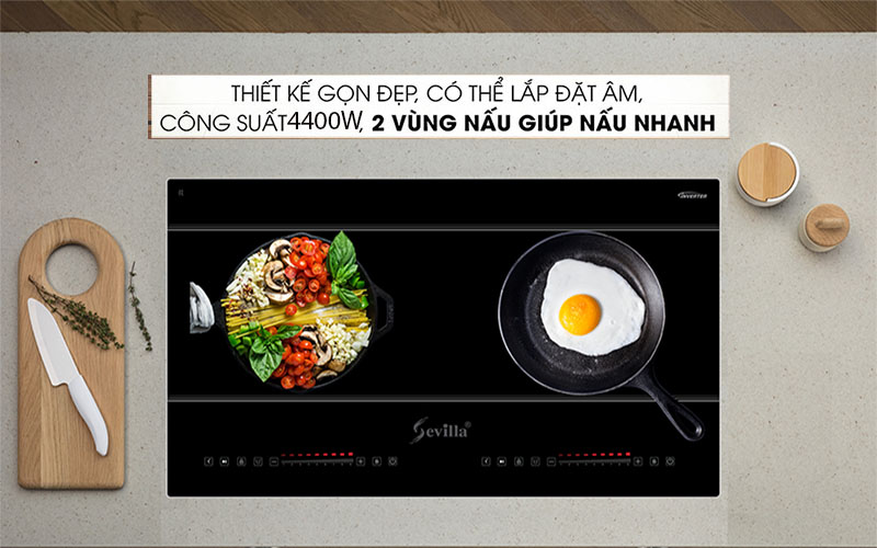 Công suất của Bếp từ đôi Sevilla SV-TA60
