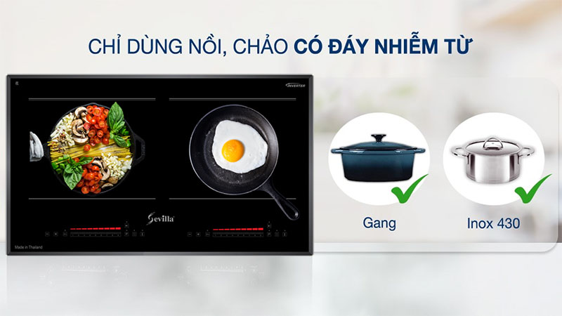 Bếp từ đôi Sevilla SV-TR90 - Hàng chính hãng