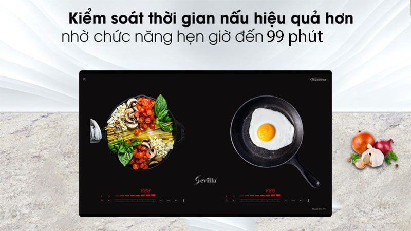 Bếp từ đôi Sevilla SV-Y17 - Hàng chính hãng