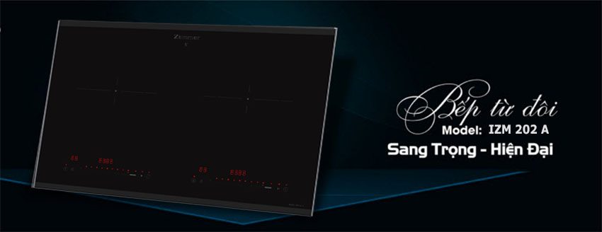 Bếp từ đôi Zemmer IZM 202 A ( Nẹp Alu )