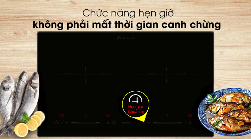 Bếp từ đôi Zemmer IZM 203 A ( Nẹp Alu ) - Hàng chính hãng