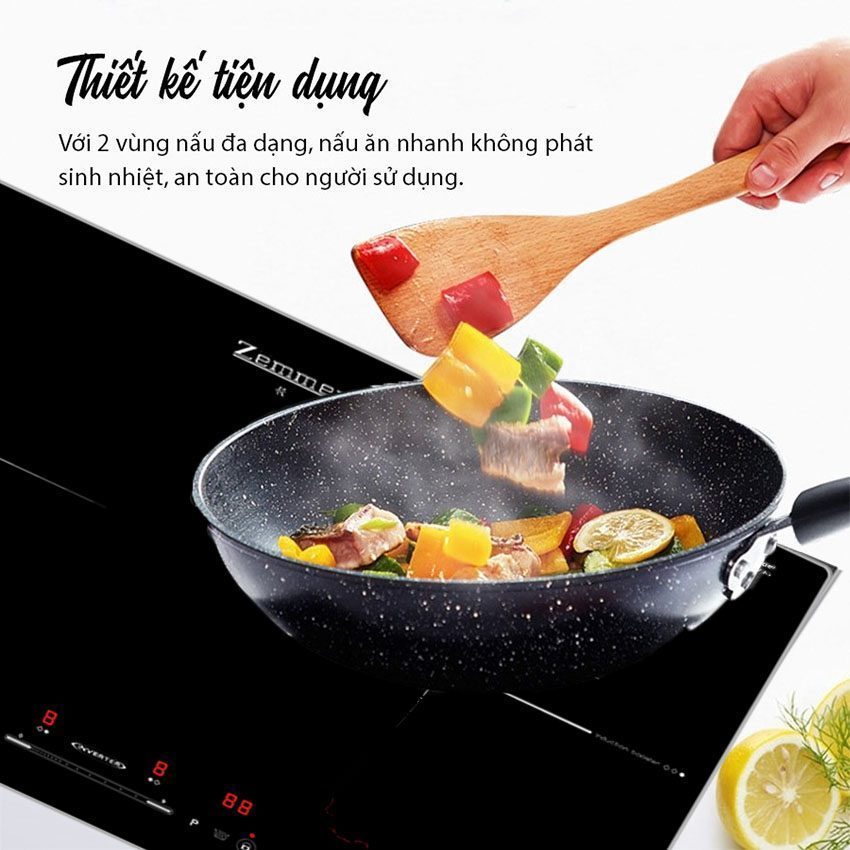 Bếp từ đôi inverter Zemmer IZM 206 A ( Nẹp Alu ) - Hàng chính hãng