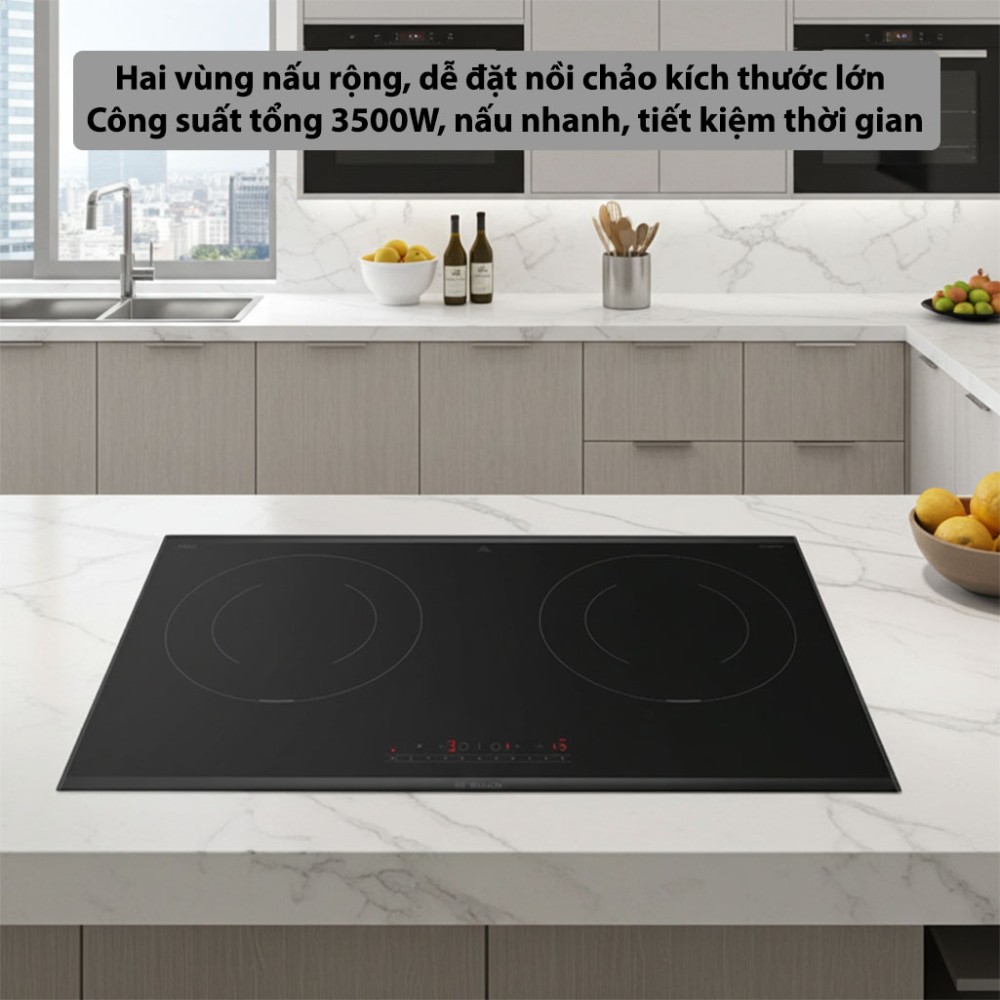 Bếp từ đôi âm Bosch PPI8256XVN Serie 8 - Hàng chính hãng