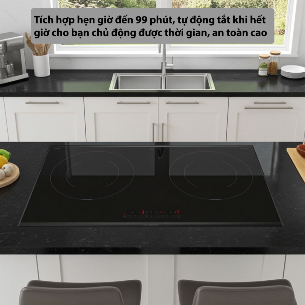 Bếp từ đôi âm Bosch PPI8256XVN Serie 8 - Hàng chính hãng