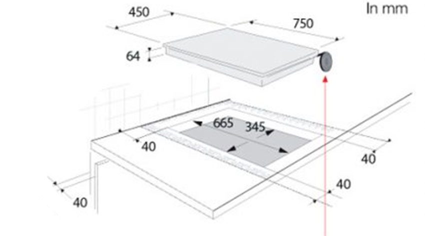Bếp từ đôi âm kính Brandt TI607BU1 - Hàng chính hãng